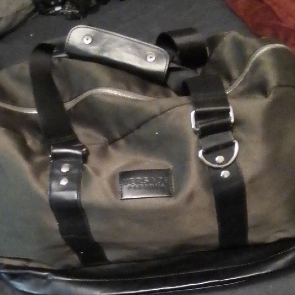 Men's Black and Brown Bag